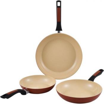 Set de Sartenes Benetton Safari B 3 Piezas Aluminio Forjado