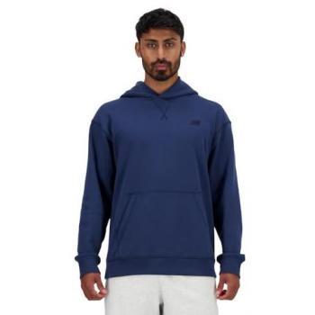 New Balance Men's French Terry Hoodie - Navy Blue - Size L