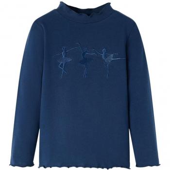 Camiseta Infantil Manga Larga Azul Marino Talla 116