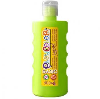 BOTE TEMPERA LIQUIDA BASIC 500ML VERDE CLARO
