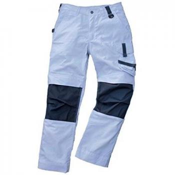 Pantalón de Trabajo Champ Excess, Talla XL, Blanco/Gris, Protección BHP
