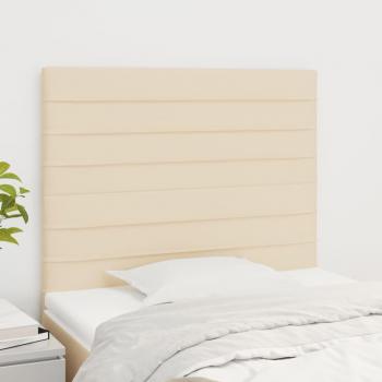 Cabeceros de tela color crema - 2 piezas - 80x5x78/88 cm