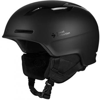 Casco de esquí alpino Sweet Protection Winder Negro, ligero, altamente ventilado, listo para audio, talla L/XL
