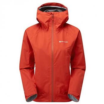 Montane Women's Spirit Waterproof Jacket - Saffron Red, Size 14 (UK/EUR40/US10)