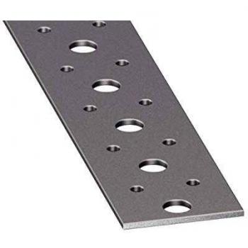 Lámina Perforada de Acero 40x2 mm - 1 m