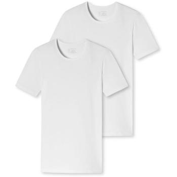 Camisetas Schiesser 95/5 Orgánicas para Hombre - Paquete de 2, Cuello Redondo, Color Blanco, Tallas S-XXL