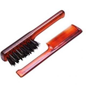 Set de Cepillo y Peine para Barba Mondial Antica Barberia