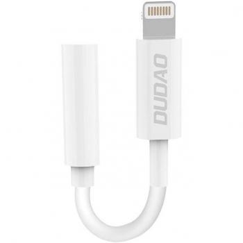 Adaptador Dudao L16i de Lightning a Jack 3.5mm, Blanco