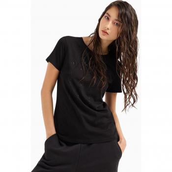 Armani Exchange Women's Regular Fit Short Sleeve T-Shirt - Black, Size M