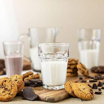 Amazon Commercial - Vaso de vidrio multifunción, 372,6 ml, juego de 12 unidades