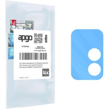 Protector de lente de cámara híbrido 9H para Umidigi Bison Pro - Pack de 4 unidades