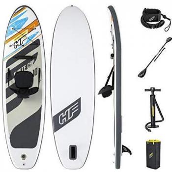 Bestway 8321638 Hydro-Force 10' x 33 x 4.75/3.05m x 84cm x 12cm White Cap Convertible Set Tablas hinchables