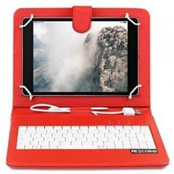 OME® Funda con teclado Tablet 8 pulgadas con conexión MicroUsb-OTG