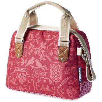 Basil Boheme Carry All - Bolsa de manillar para mujer, color rojo / rosa, 18 l