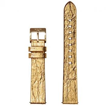 Nixon Pineapple Vegan Leather Watch Strap for Women - Gold Foil - 16mm