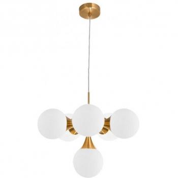 Lámpara Colgante Fabrilamp Frey 6xE14 Dorado