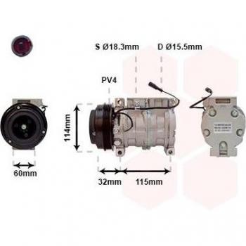 Compresor de aire acondicionado VAN WEZEL 5200K110