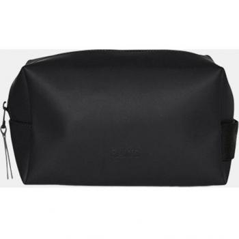 Rains Wash Bag Small - Black - Size: One Size, Color: Black, Fabric: Water-resistant material, Gender: Unisex/Male