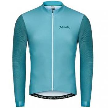 Maillot de Ciclismo Spiuk Top Ten Manga Larga Turquesa Hombre Talla M