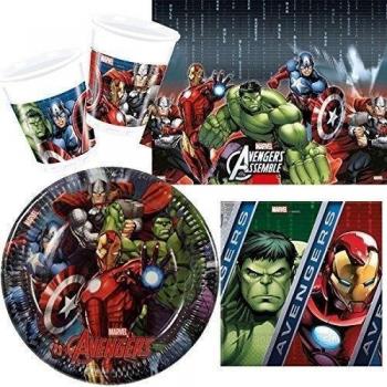 Vengadores Potencia Pack Vajilla para 8