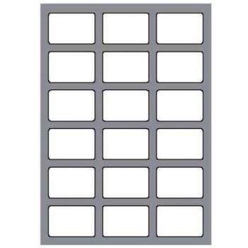 Etiquetas blancas multiusos 63,5 x 46,6 mm, láser e Inkjet, 100 ff
