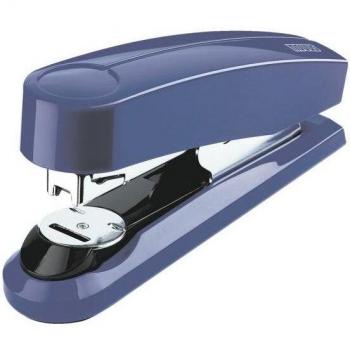 Grapadora de Sobremesa Novus B4FC Flat-Clinch para 50 Hojas con Profundidad de 60mm en Color Azul, Incluye Caja de Grapas, Compatible con Grapas 24/
