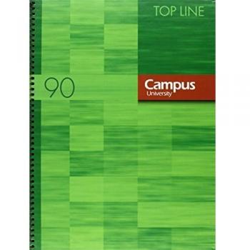 Campus University Top Line - Bloc tapa forrada, cuadrícula 5 mm, A4