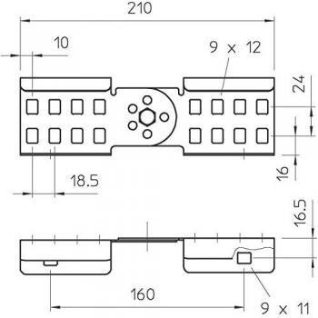 H60mm Steel Corner Joint for Cable Ladders - LGVG 60 FS