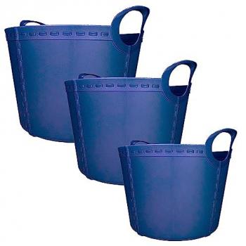 Cesto Craft 3x de 40L, 25L y 15L en Violeta Claro