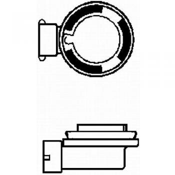 HELLA 8GH 008 356-181 Lámpara, H8, 12V, 35W, Tipo de portalámpara PGJ19-1, +30 Blue Light