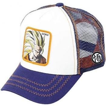 Gorra Trucker Dragon Ball Z Goku Super Saiyan Blanca Talla Única