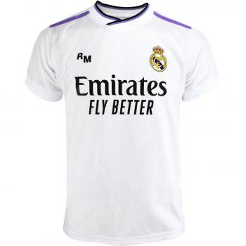 Camiseta Réplica Oficial de la Primera Equipación del Real Madrid C.F. Infantil 22/23 Benzema