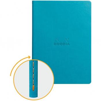 Cuaderno Rhodia 116407C - A5 - Líneas horizontales - Turquesa