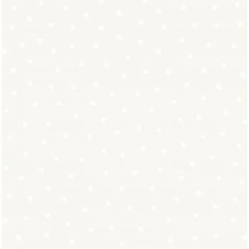 Papel pintado de puntos beige - 53 cm x 10,05 m - Precious Piccoli Pois