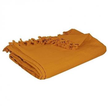 Cubrecama de algodón - 160 x 220 cm - Ocre/Mustard