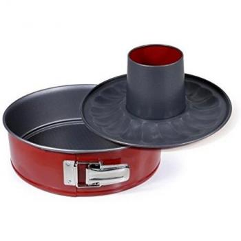 imf Molde Desmontable, Acero, Rojo, Diámetro 24 cm