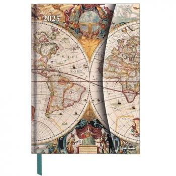 Agenda 2025 Antique Maps Magneto 16x22cm semana vista teNeues azul multilingüe