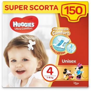 Pañales Huggies Ultra Comfort Talla 4 (7-18 kg) - Pack de 50 unidades