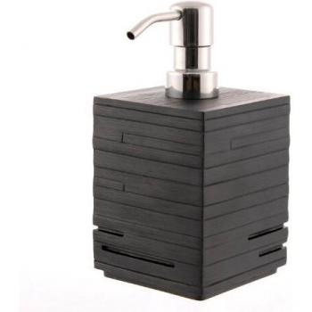 Gedy QU811400300 Dosificador De Jabón, Negro, 8.2x8.2x16