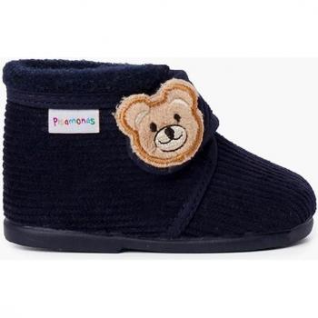 Zapatillas de casa cerradas de bebés de pana