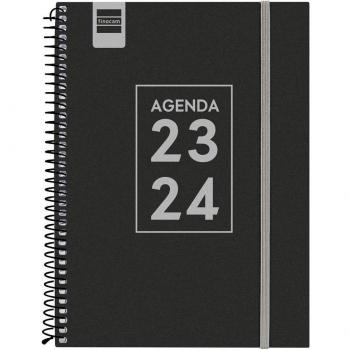 FINOCAM Agenda Escolar 2023-2024 Secundaria 4º Semana Vista Horizontal Negro 155x212mm Ref.634204024