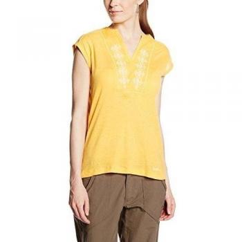 Brigitte Chaleco de Algodón para Mujer, chaleco, mujer, color Light Summer Gold, tamaño 40