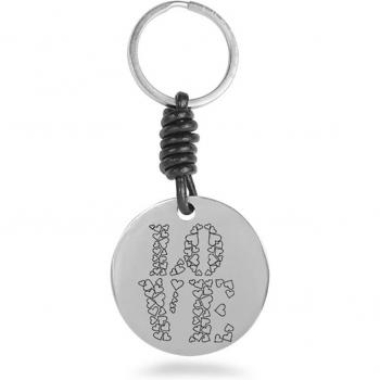 Llavero de metal Mi amor con baño de rodio Luxenter