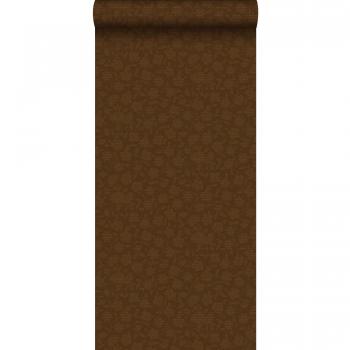 Papel pintado flores marrón y oro brillante - 53 cm x 10,05 m - Origin Wallcoverings