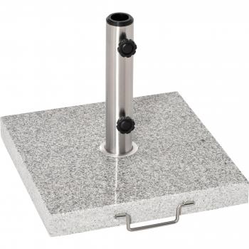 Base de Sombrilla Exterior Universal con Ruedas y Asa de Transporte - Gris