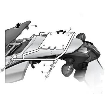SHAD H0CR22ST Soporte de Baúl para Honda Crf 250L, Negro
