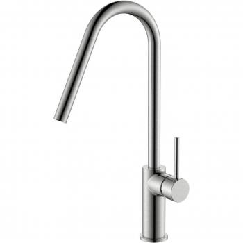 Grifo de cocina monomando Kenia Imex níquel cepillado