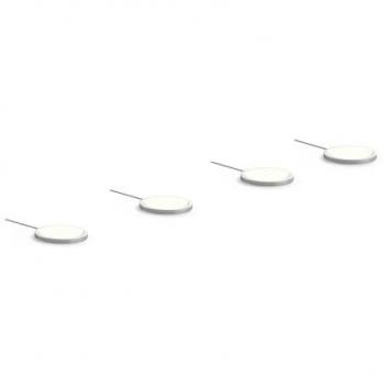 Lámpara de Mueble LED Jopos con Dimmer Táctil, Set de 4 Unidades, Color Gris, Moderno y Fabricada en Plástico
