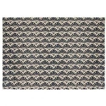 Alfombra decorativa de algodón impresa gris oscuro 60x90 cm - Modelo 2 Atmosphera