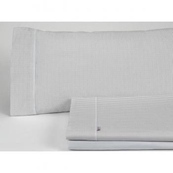 Juego de Sábanas de Algodón Percal 200 hilos Greta Gris Perla Cama de 105 - 3 Piezas